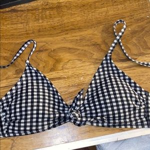 checkered hollister bikini top